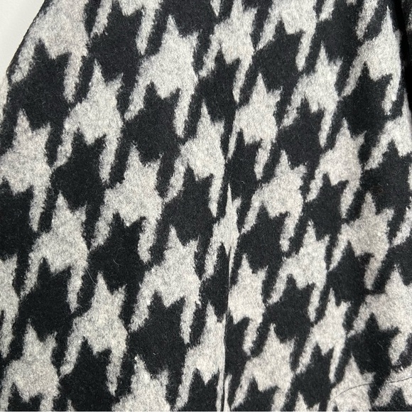 Blacky Dress Berlin Houndstooth Wool Open Front Cardigan Coatigan Sweater - Picture 5 of 10